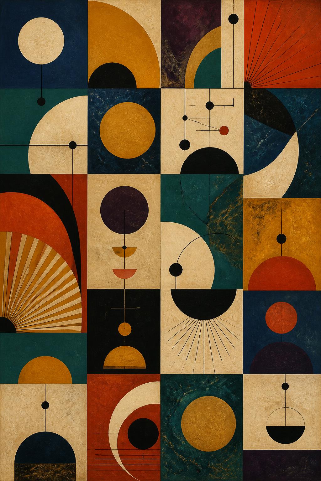 Abstract geometric artwork
